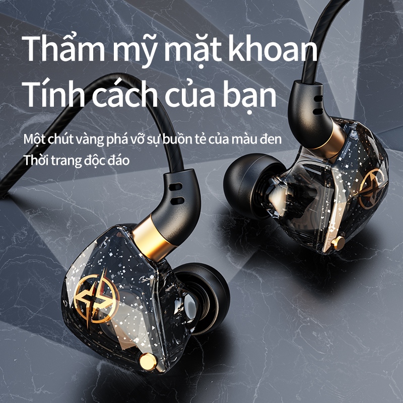 Tai nghe nhét tai SPRISE X6 có dây tích hợp mi cờ rô âm lượng điều chỉnh được cao cấp | BigBuy360 - bigbuy360.vn