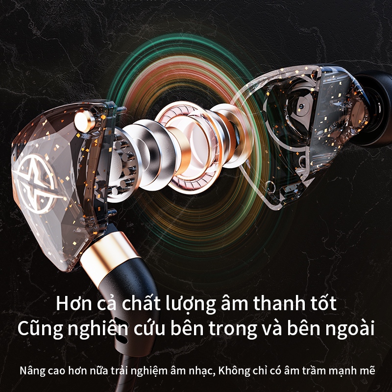 Tai nghe nhét tai SPRISE X6 có dây tích hợp mi cờ rô âm lượng điều chỉnh được cao cấp | BigBuy360 - bigbuy360.vn