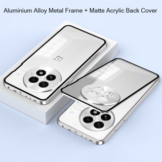 Hợp Kim Nhôm Khung Kim Loại Ốp điện thoại Cho One Plus Oneplus ACE 5 ACE5 Pro 5G Ốp điện thoại Acrylic Mờ Ốp điện thoại Bảo Vệ Ống Kính Máy Ảnh Vỏ Funda Capa