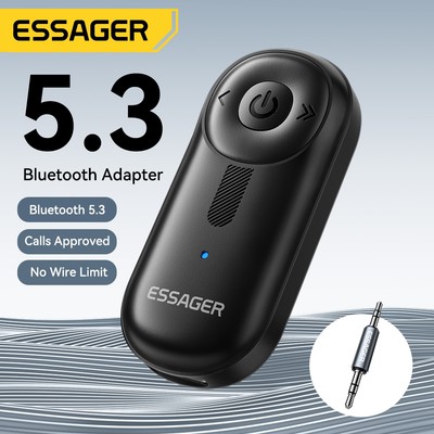 Essager 5.3 Bộ chuyển đổi Bluetooth Mic tích hợp Âm thanh trong suốt chất lượng HiFi