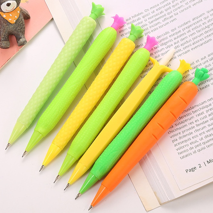 1 cây bút chì cơ tự động cây xương rồng chuối dứa dưa chuột dễ thương Trường học văn phòng sáng tạo