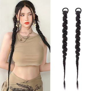  2 Bím Tóc Giả Kiểu Bím Tóc Đuôi Ngựa Bím Sợi 70cm - Tóc Giả Bện Sẵn Cho Nữ Bím Boxing Thể Thao 