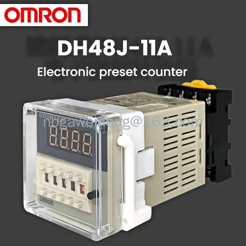 Omron DH48J-11A Bộ đếm cộng và trừ cài sẵn kỹ thuật số điện tử có bộ nhớ mất điện DC24