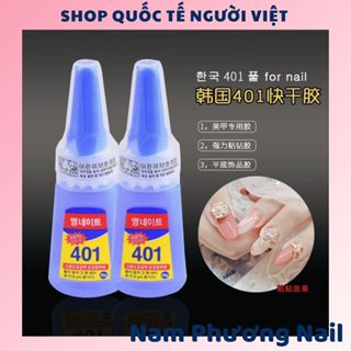 Keo 401 phiên bản hàn quốc, keo gắn móng giả đính đá charm siêu chắc 20g