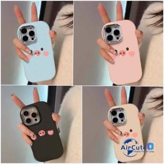 Ốp lưng OPPO A58 A57 A54 A53 A98 A96 A95 A94 A93 A92 A78 A77S A76 A74 A52 A38 A31 A18 A17 A17K A16 A15 A15S A12 A9 A7 A5 A5S A3S A3 A3X A1K 4G 5G F11 Pro F9 OPPOF11 2020 2021 2022 2023 Macaron Color Cute Pig Big Camera Metal Lens Frame Soft Case