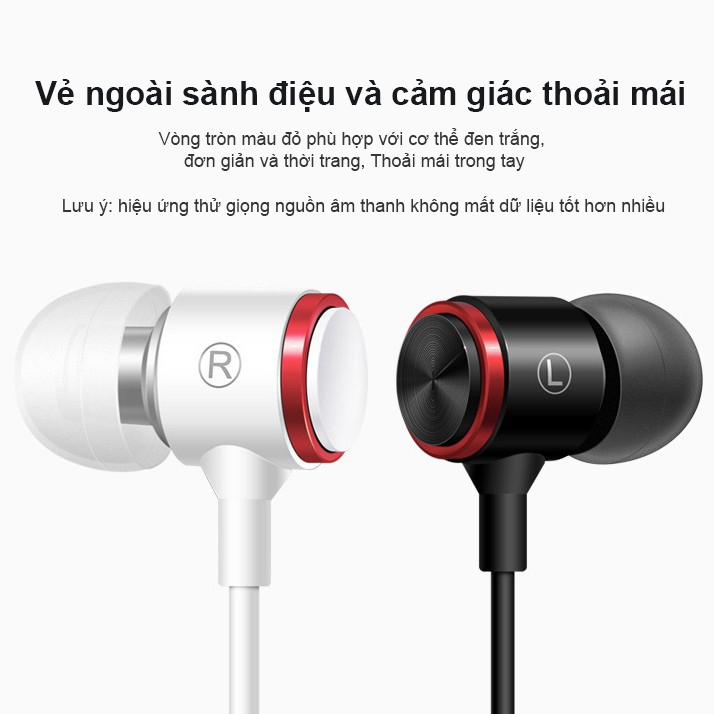 Tai nghe nhét tai SPRISE có dây gaming Extra Bass Stereo Kim Loại chống ồn Dây Đa Năng 3.5 mm có mic | BigBuy360 - bigbuy360.vn