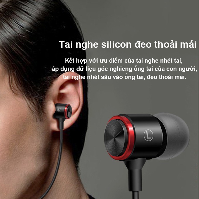 Tai nghe nhét tai SPRISE có dây âm nổi chống ồn tích hợp micro và nút điều khiển âm lượng tiện | BigBuy360 - bigbuy360.vn