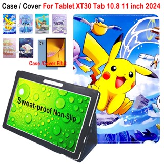 Dành Cho Máy Tính Bảng XT30 Tab 10.8 11 inch 2024 Thời Trang Hoạt Hình Dễ Thương Chống Rơi Da PU Flip Stand Cover Máy Tính Bảng XT30 Tab 10.8 11 '' Vỏ Bảo Vệ Máy Tính Bảng Nhẹ Và Di Động