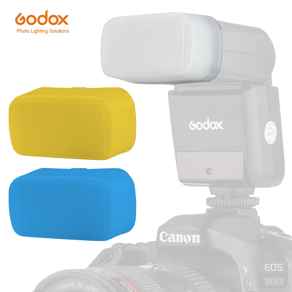 Godox TT350 / V350 Camera Speedlite Flash Trắng Xanh Vàng Khuếch Tán Hộp Mềm
