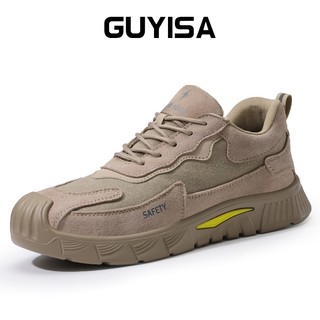 Giày thợ điện GUYISA ngón chân nhựa không kim loại chống va đập và xỏ khuyên F100 38-45