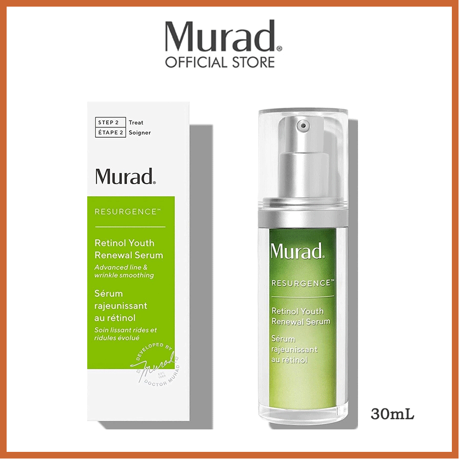 Murad Retinol Youth Renewal Serum - Serum Retinol hoạt động nhanh cho mặt và cổ 30ml