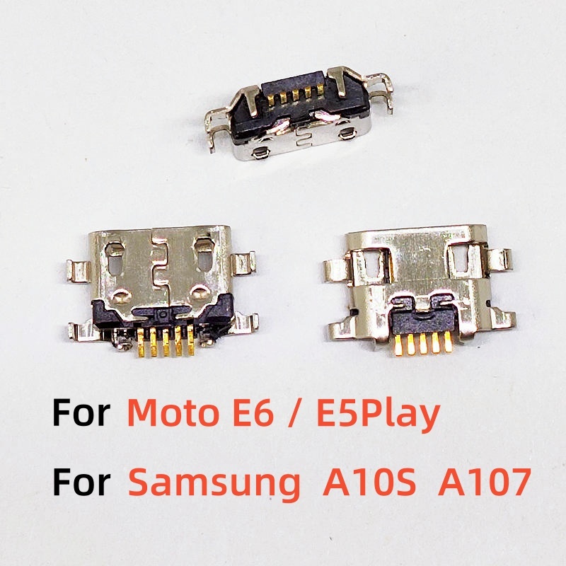 10-100 Chiếc Usb Sạc Dock Sạc Cổng Kết Nối Cho Motorola Moto E6 XT2005 E5 Play XT1921 E5Play Go Sams