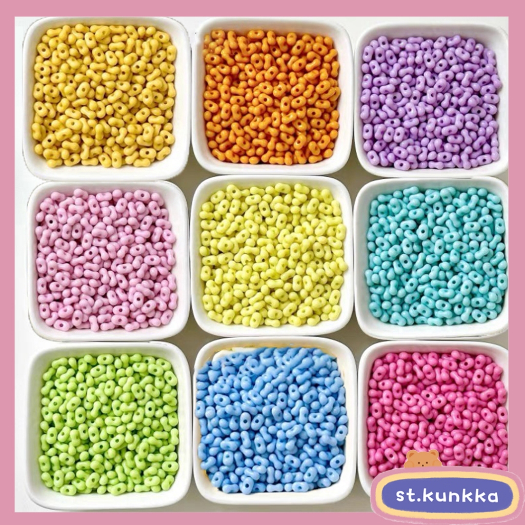 St.kunkka 100pcsHạt kê đầy màu sắc Hạt đậu phộng Hạt hạt hạt DIY Đính cườm Phụ kiện trang sức Chất liệu Làm vòng cổ