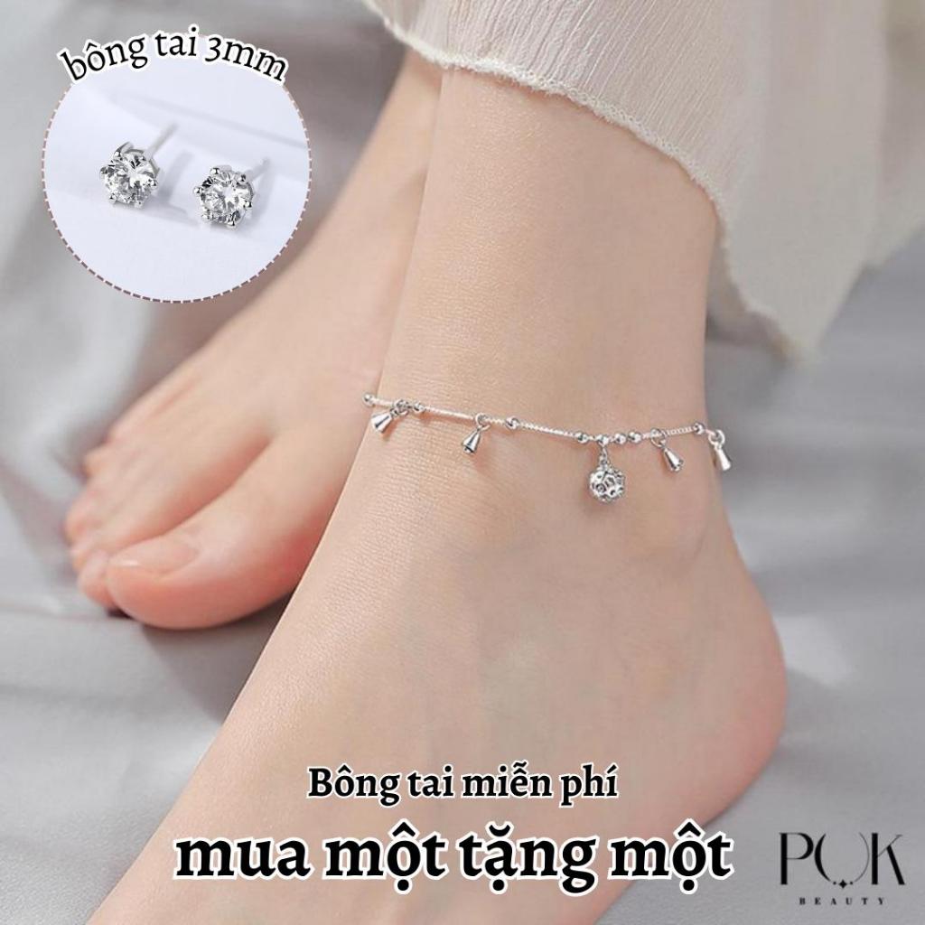 【Mua Một Tặng Một】Lắc Chân Cho Nữ, lắc chân titan không gỉ ,Mặt Dây Chuyền Đơn Giản, Lắc Chân có chuông Không Gỉ, Không Phai Màu, Không Thấm Nước, Một Mảnh vòng chân nữ
