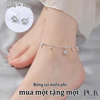 【Mua Một Tặng Một】Lắc Chân Cho Nữ, lắc chân titan không gỉ ,Mặt Dây Chuyền Đơn Giản, Lắc Chân có chuông Không Gỉ, Không Phai Màu, Không Thấm Nước, Một Mảnh vòng chân nữ