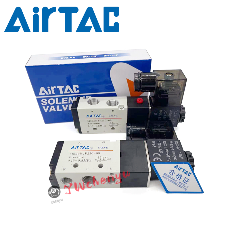 Solenoid Airtac Van Khí Nén 4V310-10 4V110-06 4V410-15 4V210-06 4V310-08 4V210-08 Mla9