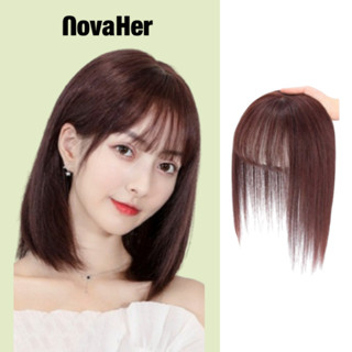 Tóc giả Kẹp che hói đỉnh đầu Phủ Thưa Chống Hói Tiện Dụng cho nữ phong cách hàn quốc NovaHer