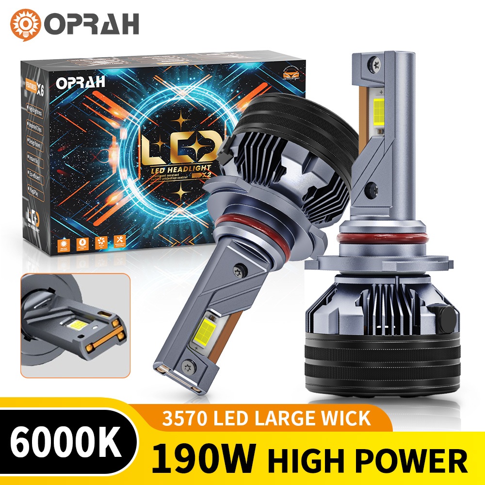 Oprah 2 Chiếc S85 170W Công Suất Cao Siêu Sáng H4 Đèn Pha LED 3570 Đèn Pha H7 H11 9005 9006 Bóng Đèn