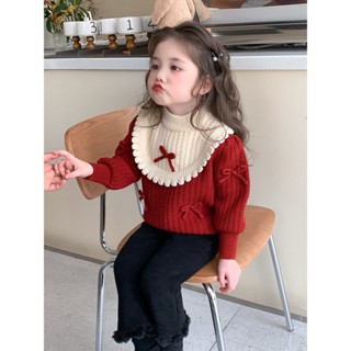 Áo len dày cho bé gái | Áo khoác mùa đông kiểu Hàn Quốc ấm áp thời trang