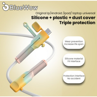 Bluewow [dành cho IP-18 / 20W] Vỏ bảo vệ cáp dữ liệu, Phụ kiện cáp silicon bảo vệ bộ sạc, Bộ bảo vệ cáp cắm sạc IP-18 / 20W