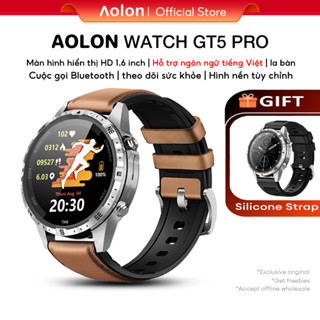Đồng hồ thông minh Aolon GT5 Pro Smart Watch nam Hỗ trợ ngôn ngữ tiếng Việt Màn hình HD màn hình lớn