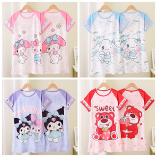 Váy ngủ ngắn tay cho bé gái Váy ngủ cổ tròn cho bé gái 9 - 10 tuổi