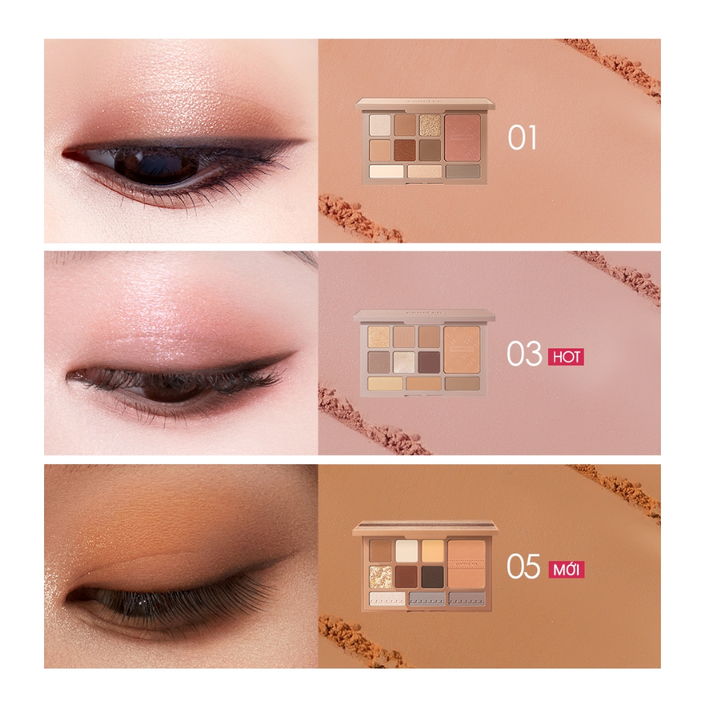 Bảng Phấn Mắt Carslan 10 Màu Trang Điểm Đa Chức Năng Phấn Má Hồng Phấn Bắt Sáng Tạo Khối Người mới bắt đầu phải mua 12g | BigBuy360 - bigbuy360.vn