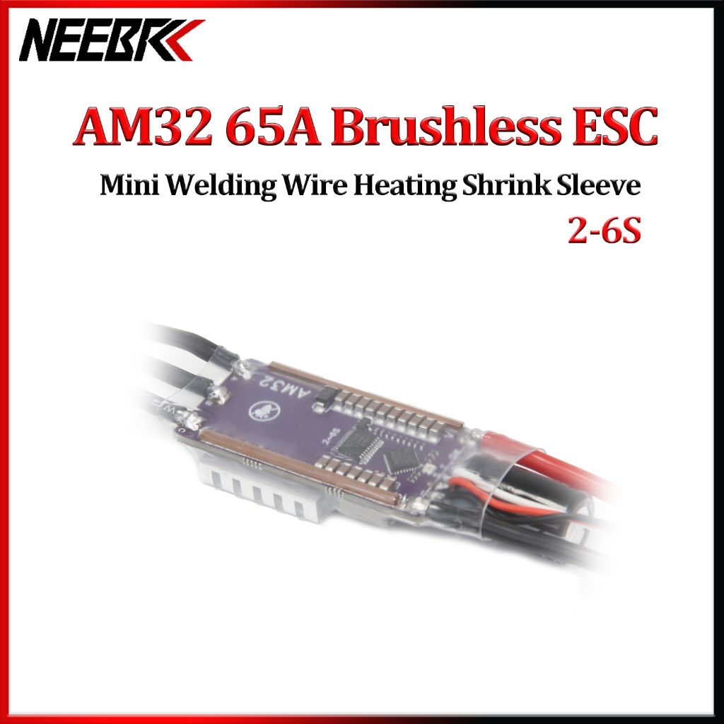 Bộ điều khiển tốc độ 32 bit NEEBRC 2-6S 65A AM32 ESC PRO với mô-đun BEC 5V / 6V / 7.4V 5A Hỗ trợ tín