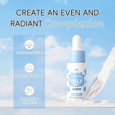 Laikou Sữa Làm Mềm Da Serum Tăng Cường Radiance Essence Làm Săn Chắc Lỗ Chân Lông Làm Sáng 17ml