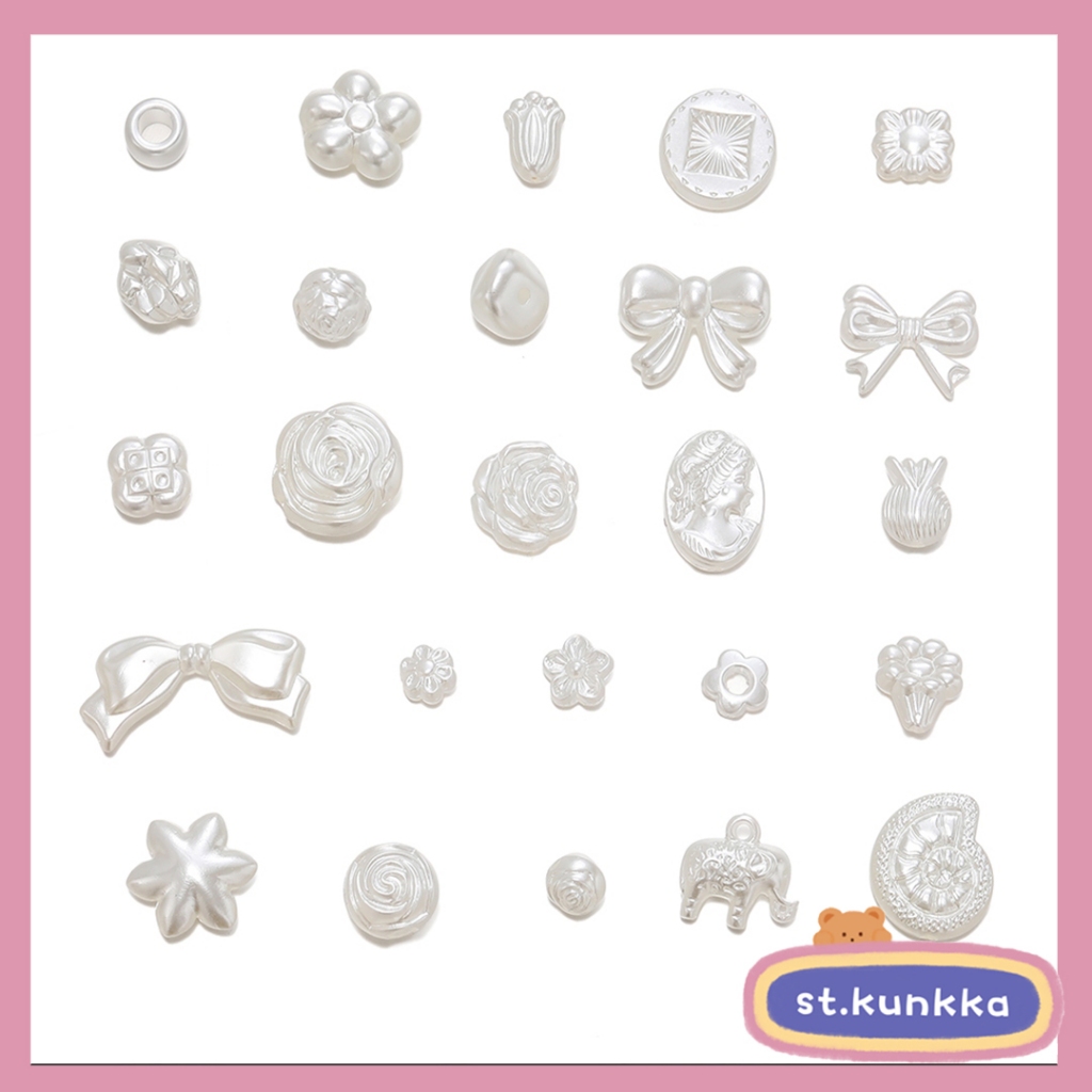 St.Kunkka Set 10 / 30 / 50   Hạt Ngọc Trai Giả Bằng abs Hạt tay ngọc trai DIY