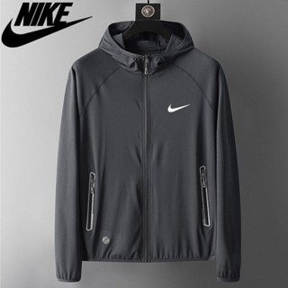 Áo Khoác Thể Thao Chống Nắng Bằng Lụa Lạnh Mỏng Nhẹ Thoáng Khí Chống Tia UV Mùa Hè Cho Nam