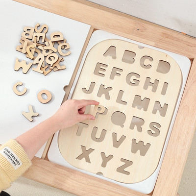 Abc Chữ Phù Hợp Với Đồ Chơi Xếp Hình Cầu Vồng Bằng Gỗ Cảm Giác Bàn Giáo Dục Sớm Đồ Chơi Toán Học Cho Trẻ Em