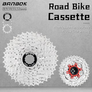 Banbok Xe Đạp Đường Bộ Cassette 8 9 10 11 12 Bánh Răng Tốc Độ Xe Đạp Cassette Xe Đạp Đường Bộ Freewheel Bánh Xích 11-23 / 25 / 28 / / 32 / 36T