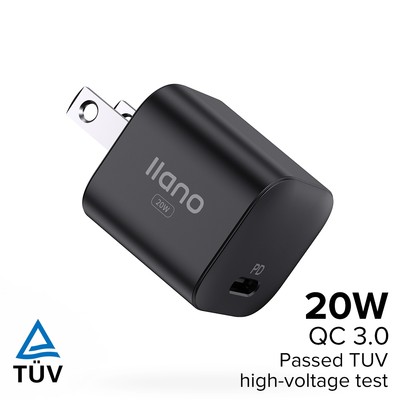 Khối sạc Llano USB C Bộ sạc 20W 3.0 Bộ sạc nhanh nhỏ gọn cho dòng iPhone, Galaxy, Pixel 4 / 3, iPad
