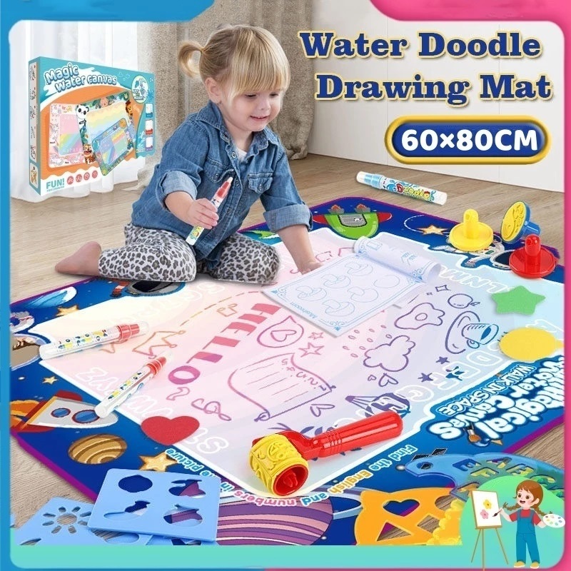 80 * 60cm Aqua Doodle Thảm Magic Vẽ Tranh Viết Thảm Lót Với 2 Bút Đồ Chơi Trẻ Em