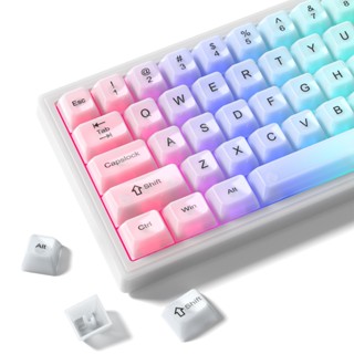 Womier 115 Phím Frost MDA Profile Keycaps Bộ màu trắng mờ cho Cherry Gateron MX Switch Bàn phím chơi game cơ học