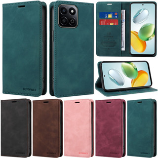 Ốp Lưng Sang Trọng Cho Huawei Honor 200 Smart X7C X9C X5b X7b X6b X9b X7a X8a X9a X6 X7 X8 X9 90 Lite 200 Lite 200 Pro X9C Smart Matte Book Ví Da Mềm Khe Cắm Thẻ Flip Cover