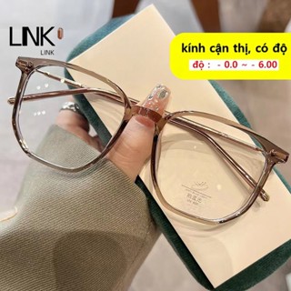 Khung Kính Siêu Nhẹ Nữ Có Thể Phù Hợp Với Độ Cận Thị Làm Trắng Da Khung Lớn Mặt Tròn Phiên Bản Hàn Quốc Khung Mắt Màu Nâu Lạnh