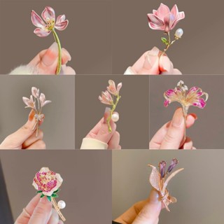 K2nightfee Thời Trang Tinh Tế Hoa Sen Thổ Cẩm Dành Cho Nữ Cô Gái Thanh Lịch Hoa Sen Huy Hiệu Sáng Tạo Tính Khí Chân Quần Áo Phụ Kiện VN