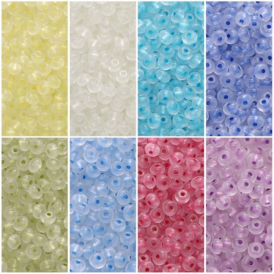 Beadia 150 miếng 2 * 4mm Trong Nước Chất Lượng Cao Thủy Tinh Trong Suốt Hạt Cơm Cho Trang Sức Làm Phụ Kiện DIY Vòng Tay Vòng Cổ