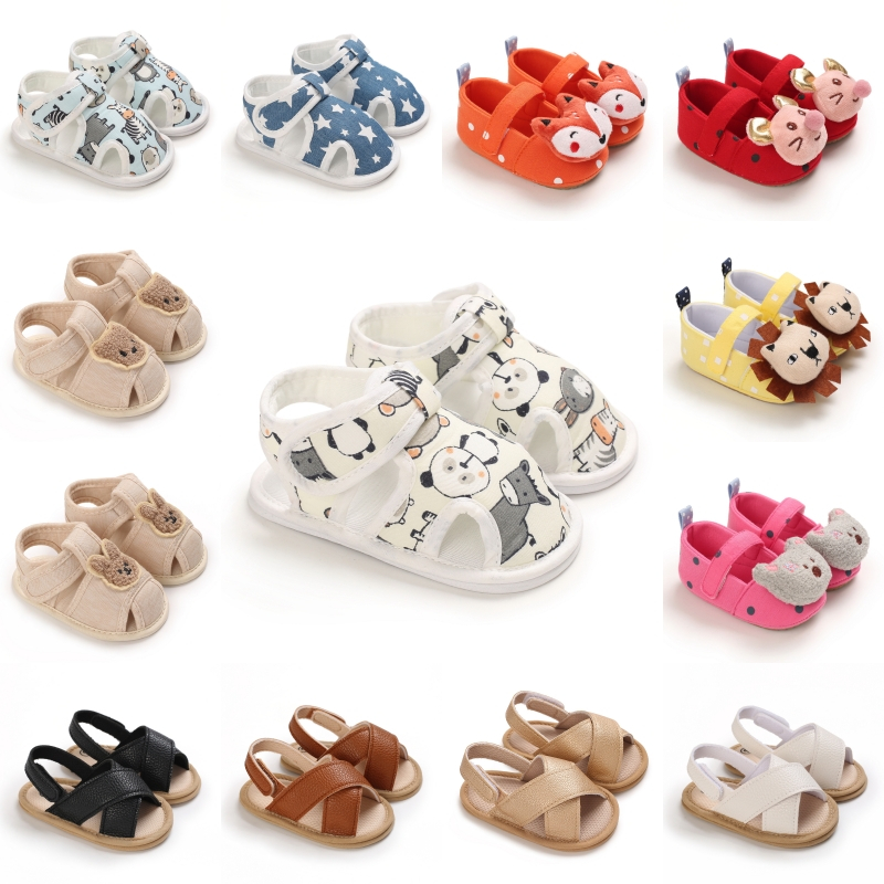 0-18m Mới Mềm Bé Trai Và Bé Gái Hoạt Hình Dễ Thương Mầm Non Đế Cao Su Chống Trơn Trượt Bước Đầu Tiên Cho Bé Sơ Sinh Moccasins