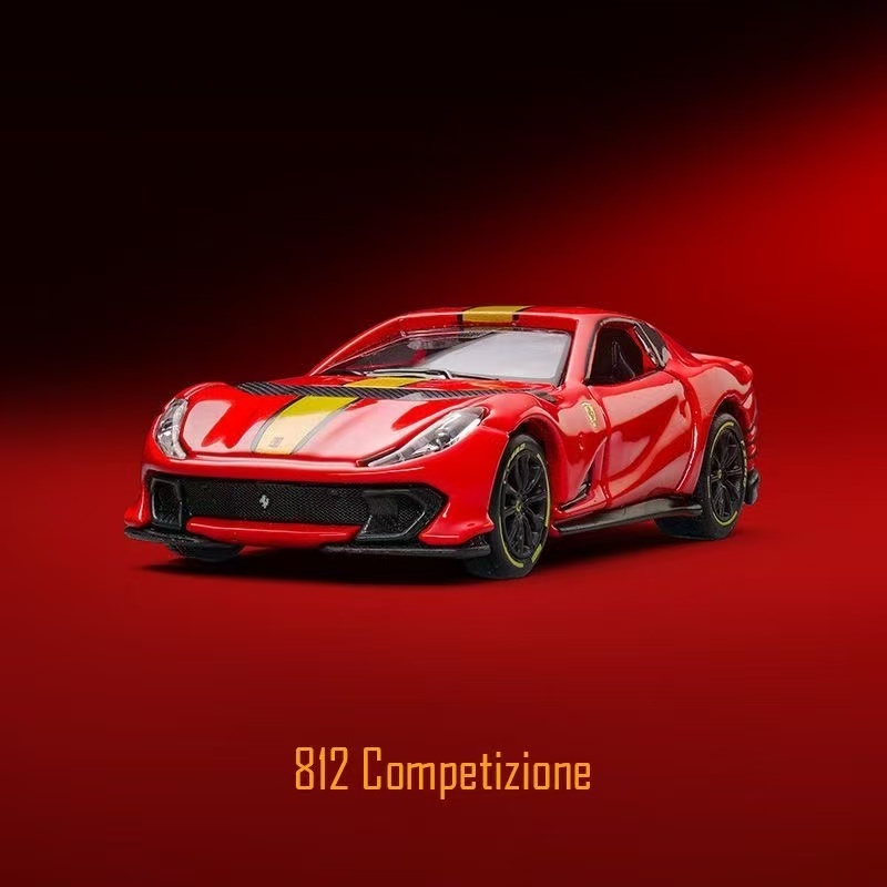 Bburago 1/64 Ferrari 812 Mô Hình Xe Mô Phỏng Quy Mô Nhỏ Hợp Kim Xe Ô Tô Mô Hình Trẻ Em Bé Trai Bộ Sư