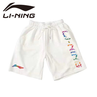 Quần short li ning 2025 Quần short cầu lông mới nam nữ khô nhanh yy li ning quần short cầu lông