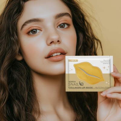 Mặt nạ môi LAIKOU Snail Collagen / Sakura / Vitamin C Mịn nếp nhăn Tăng cường độ đàn hồi