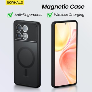 Ốp Điện Thoại Từ Tính BKWHALE Cho Xiaomi Redmi K70E Note14 Note13 Note 14 13 Pro + A5 15C 14C Turbo 3 4 K80 K70 K60 Mi 14T POCO X6 X7 F7 Ultra F6 Pro Ốp Lưng Trong Suốt