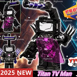 NEW K2224-K2228 Skibidi Toilet Titan Đồ chơi Gold Titans Đồ chơi cho trẻ em Titan Màn Hình Tivi Người Loa Khối Xây Dựng Đồ Chơi Trẻ Em