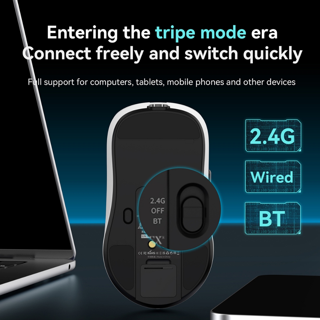 Chuột chơi game kết nối ba chế độ AJAZZ AJ159P MC PAW311 với pin 400mAh | BigBuy360 - bigbuy360.vn