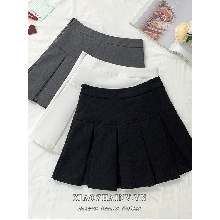 Xiaozhainv Chân váy chữ lưng cao xếp ly thời trang mùa hè Hàn Quốc 3 màu tùy chọn 0704 | BigBuy360 - bigbuy360.vn