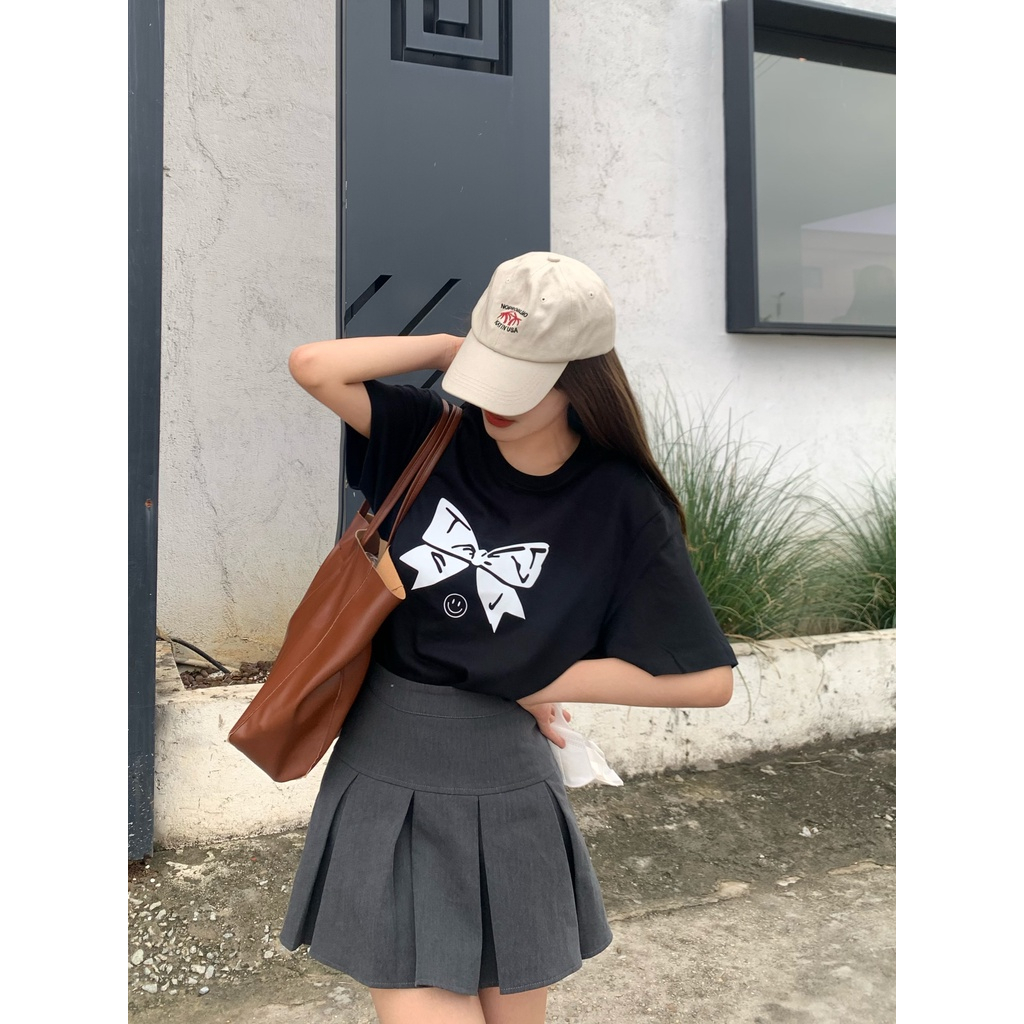 Xiaozhainv Chân váy chữ lưng cao xếp ly thời trang mùa hè Hàn Quốc 3 màu tùy chọn 0704 | BigBuy360 - bigbuy360.vn