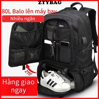 COD 50-80L Balo du lịch nam đựng quần áo balo đựng laptop 17 inch chống thấm nước balo leo núi đa năng